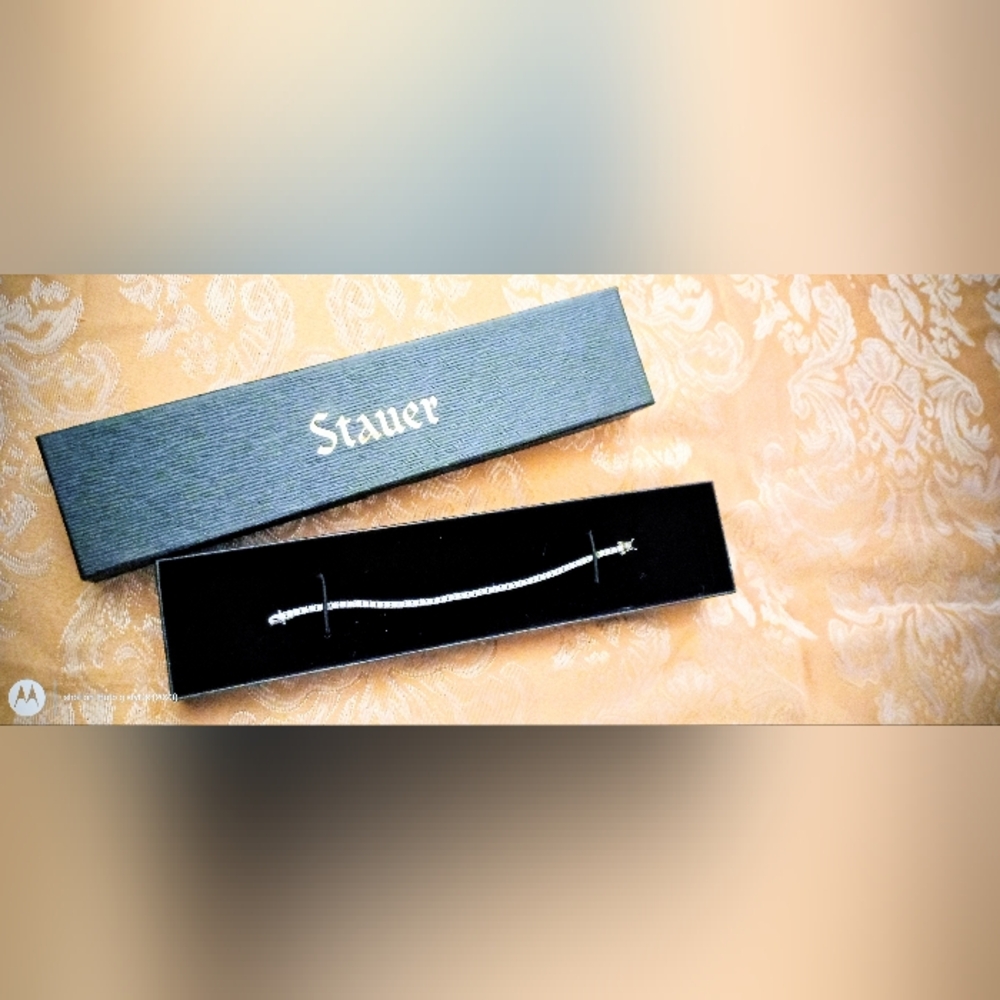 Stauer Classique Silver Tennis Bracelet